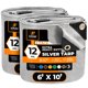 thumbnail image 1 of Lona de polietileno Xpose Safety, resistente, plata, 1,8 m x 3 m (paquete de 2), 1 of 8