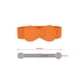thumbnail image 3 of INSPIRAR CHIC 2 piezas hebilla de interbloqueo en forma de 8 cinturón elástico de cuero sintético para dama 33.5x2.36"(LxW) Naranja, 3 of 7