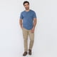thumbnail image 4 of Polera Hombre Slub Bolsillo Celeste Corona, 4 of 5