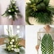 thumbnail image 5 of hojas artificiales de palmera areca, hojas de palmera tropical, hojas de monstera artificiales para arreglos florales de Domingo de Ramos, luau hawaiano, playa, boda, fiesta., 5 of 6