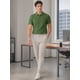 thumbnail image 2 of INSPIRE CHIC Camisa Polo de Hombre de Manga Corta Elástica Sólida Casual para Golf XL Verde Oliva, 2 of 5