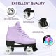 thumbnail image 5 of Patines Risup High-Top de piel de vacuno de doble hilera, color morado 39, 5 of 9