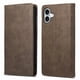 thumbnail image 2 of Funda tipo cartera con bloqueo RFID para iPhone 17 Con tapa abatible, portatarjetas, cierre magnético, TPU y soporte Marrón, 2 of 6