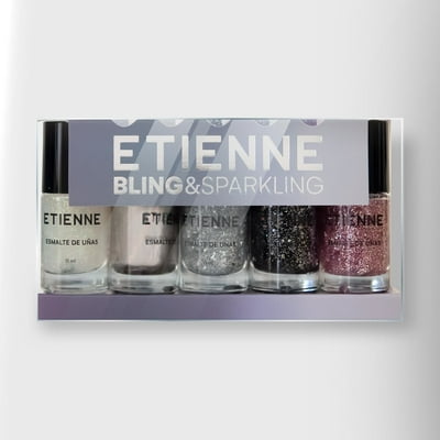 Set 5 Esmaltes Bling/Sparkling 50 Ml Etienne