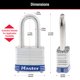 thumbnail image 3 of Padlock Master Lock 3DLF de acero laminado para exteriores, 40 mm, 3 of 3