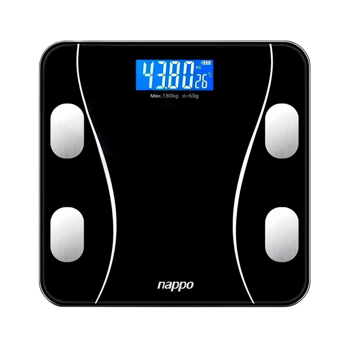 Balanza Nappo Body Fat Smart Bluetooth Display Lcd 180kg