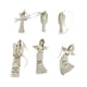 thumbnail image 2 of 6 Uds. Figuras De ángeles De Resina Para Decoración De ángeles Colgantes De Navidad Con Cuerdas Colgantes, 2 of 5