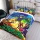 thumbnail image 3 of Justicia Joven Conjunto de sábanas temático, trío de piezas, cómodo y amigable con la piel, diseño único, regalo de decoración para el hogar para familiares, amigos y fans, 90 cm * 190 cm, 3 of 6