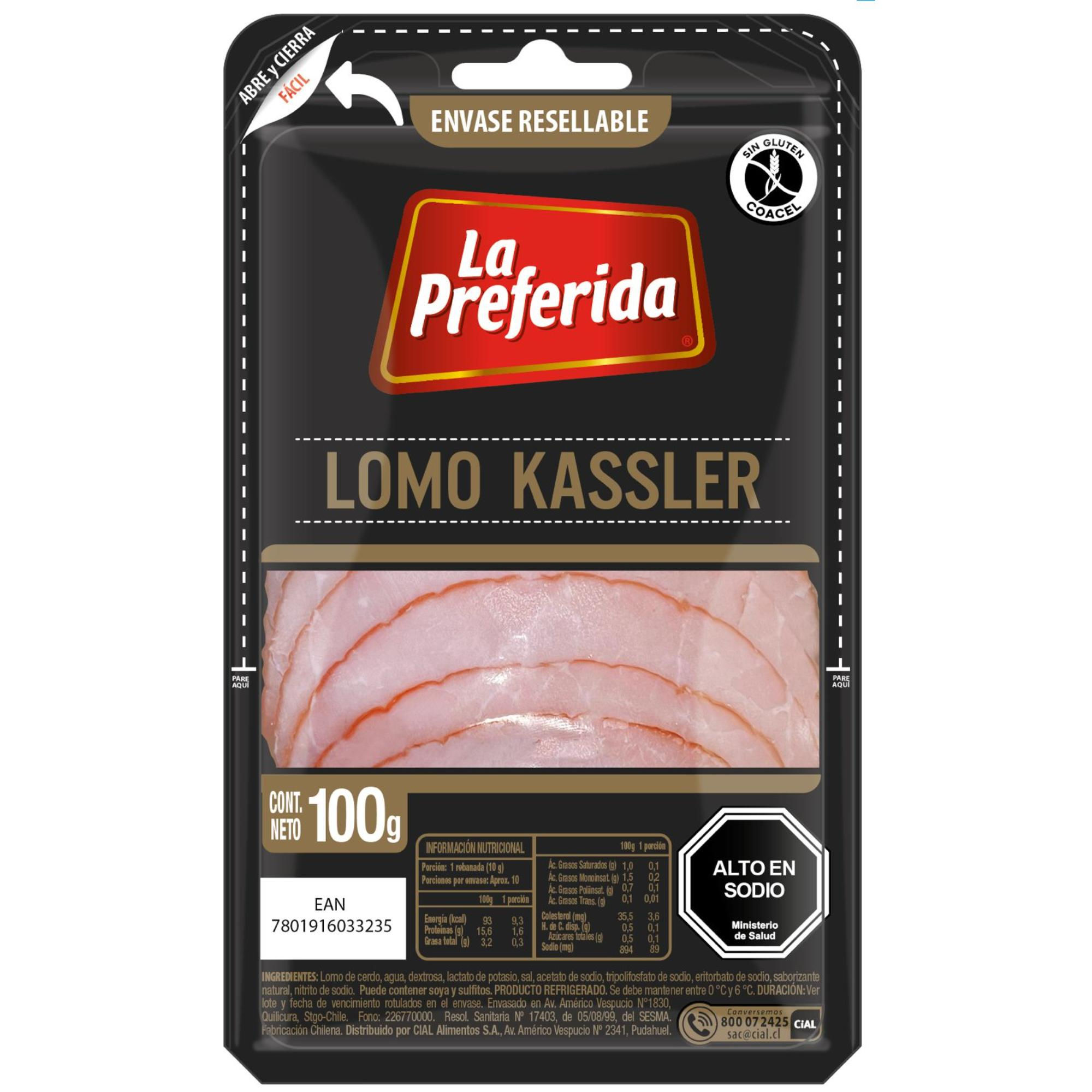 Lomo Kassler 100 g La Preferida