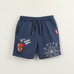 Short Cordón Niño Azul Personaje Spiderman Marvel