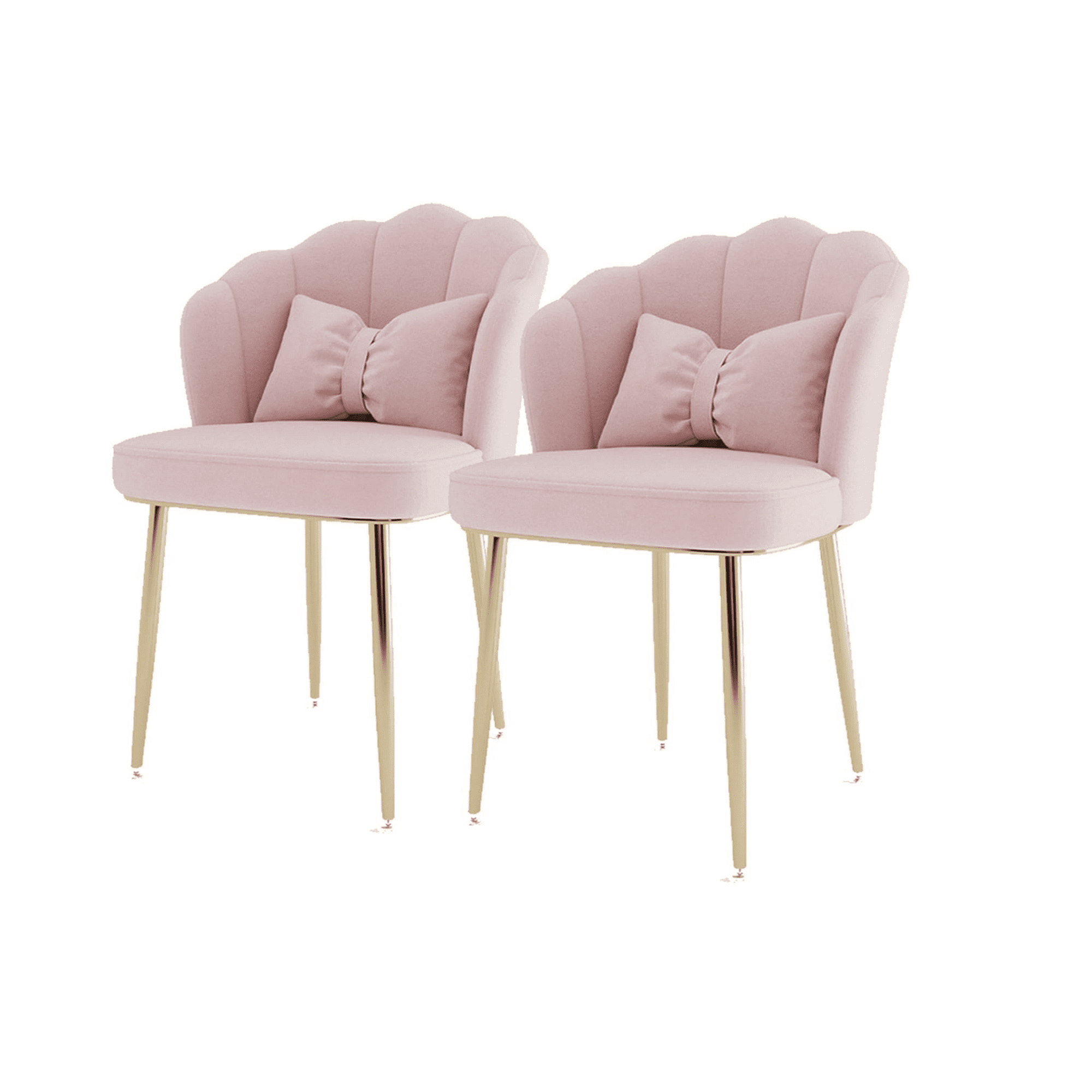 Habita2 Chile - Pack 2 Sitiales Fancy Con Cojin Rosado