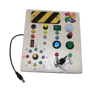 Magideal - Tablero Ocupado Iluminado, Tablero Sensorial, Juguete De Aprendizaje Sensorial, Tablero De Interruptores, Juguete Montessori Para Regalos, Niños, Niña Estilo A