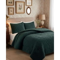 Fei Ya - Cubrecama De Invierno Con Chiporro 2 Plaza Gris Grafito