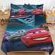 thumbnail image 4 of Cars Lightning McQueen Boys 3 Piece Bedding with 1 Flat Sheet And 2 Pillowcases Twin Bed Sheets, 4 of 5