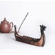 thumbnail image 2 of Porta incienso de barco vikingo, quemador de incienso de resina, adorno retro de barco dragón, exquisito y hermoso adorno para decoración del hogar, artesanía., 2 of 7