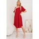 thumbnail image 1 of Vestido Midi Mujer Casual Cuello Redondo Bolsillos Colores 3377, 1 of 3