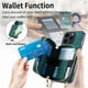 thumbnail image 5 of Funda Tipo Cartera con Correa Cruzada para iPhone 14 Pro Protección Contra Golpes Verde, 5 of 5