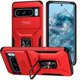 thumbnail image 1 of Funda Armada para Google Pixel 8 Pro con Tapa Deslizante y Soporte Magnético Giratorio Rojo, 1 of 5