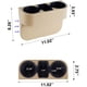 thumbnail image 2 of Portavasos IOKONE 28x21x10 cm Cuero PU Beige, 2 of 9