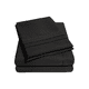 thumbnail image 1 of Juego Sábanas Hotel Ultra Suave Microfibra + Funda Bordadas King Negro, 1 of 3