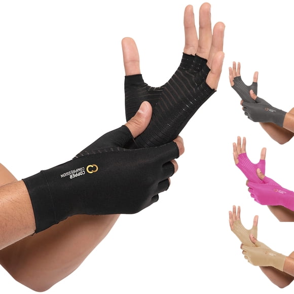 Guantes de compresión de cobre para artritis para aliviar el dolor reumatoide