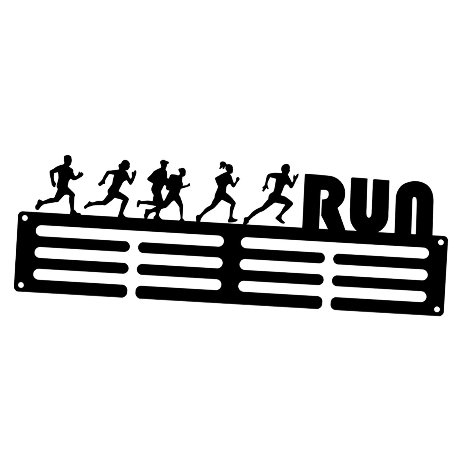 Bothyi - Colgador De Medallas Montado En La Pared, Estante De Exhibición Para Corredores De Carreras Deportivas, 11,8X3,7 Pulgadas, Estilo A