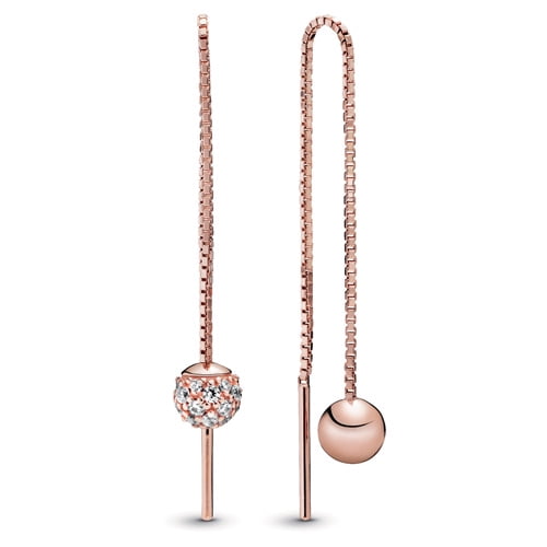 Aros Pandora Polished & Pave Bead Dangle