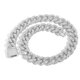 thumbnail image 1 of Cadenas Cubanas Sólidas Gruesas de 16-24 Pulgadas para Hombre Grande, Cadena de Eslabones Cubanos de Hip Hop Extra Brillante para Hombre, Ancho 21 Mm Collar de Eslabones Cubanos Miami Iced Out -, 1 of 6