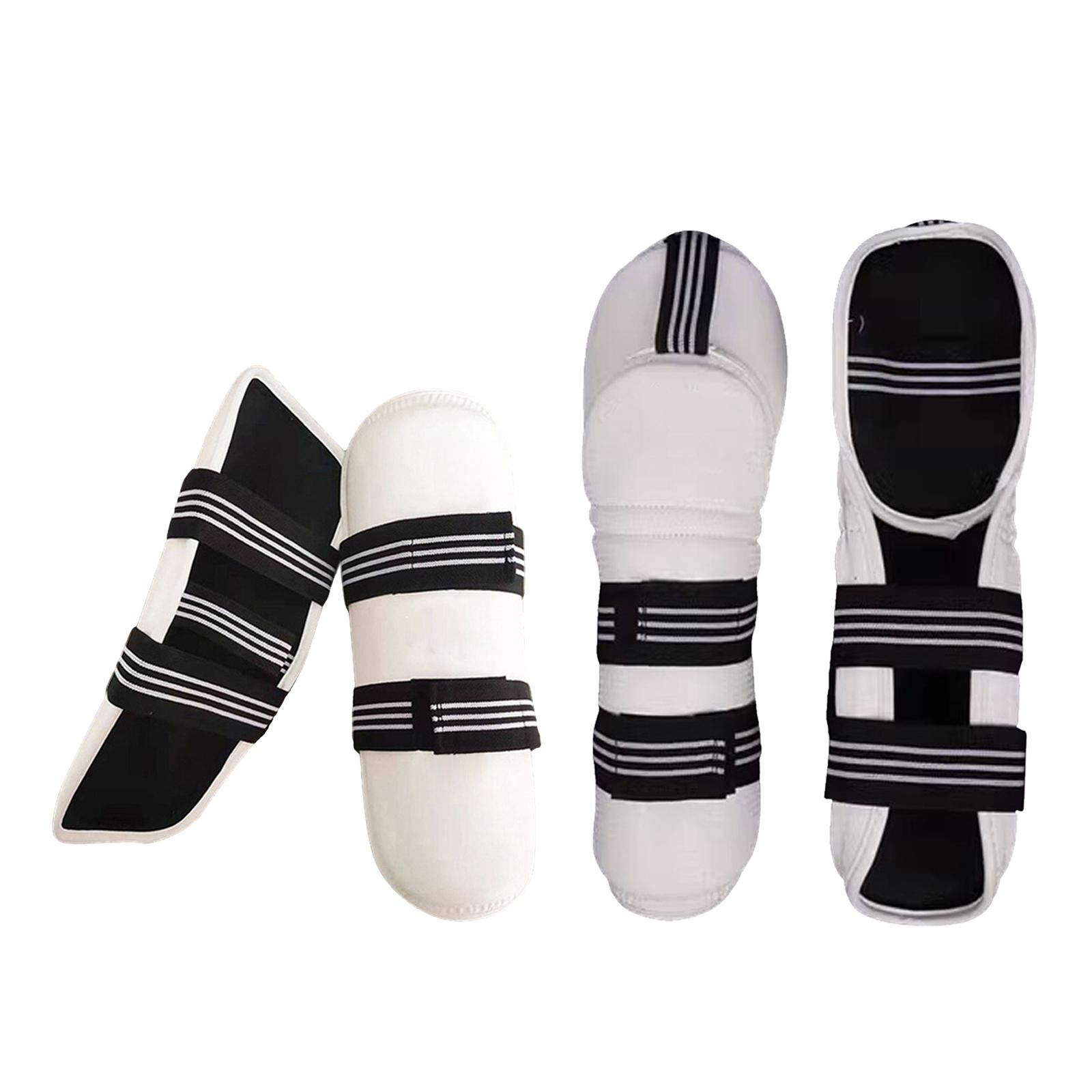 Magideal - Equipo De Protección, Protector De Taekwondo, Correa Elástica Ligera, Protector Acolchado, Protección Para Entrenamiento De Artes Marciales, Kickboxin Guardias De Piernas Y Brazos S