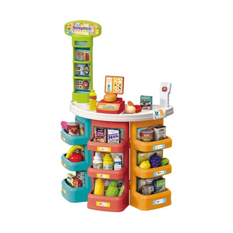 Supermercado De Juguete Con Escáner Electrónico Y 44 Accesorios | Roleplace