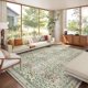 thumbnail image 2 of Alfombra Baksham 274x305 cm Lavable con Diseño Floral, 2 of 7
