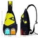 thumbnail image 2 of Pac-Man Riñonera Bandolera con Estampado Integral para Hombres y Mujeres, Bolso Cruzado Gráfico de Tendencia, Mochila de Hombro Streetwear para Ciclismo y Deportes, Riñonera Versátil Casual, 2 of 6