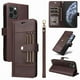 thumbnail image 3 of FOXDOCK Funda tipo Cartera para iPhone 14 Pro Max – Cubierta de Cuero PU con Múltiples Ranuras, Bolsillo para Efectivo y Correa de Muñeca, 3 of 6