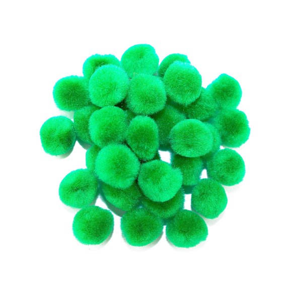 Pompones Art Cove 1,3 cm Verde Neón 100 piezas