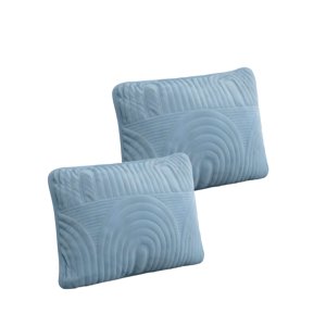 Genérico - Pack De 2 Fundas De Cojin Serie Arco 30X50 Cm Celeste