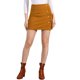 thumbnail image 1 of INSPIRE CHIC Falda de Mujer Regreso a Clases Pana Cintura Alta Botón Decorativo Falda Línea A Mini Camel L, 1 of 6