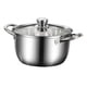 thumbnail image 4 of Olla De Acero Inoxidable Moderna Y Honda Para Sopa, Para Guisar Y Desayunar Verduras, Estilo B, 4 of 5