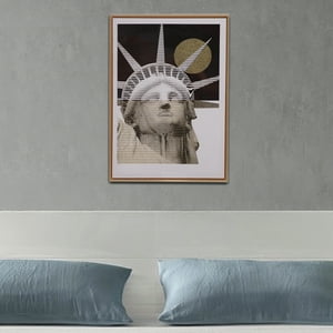 Mallorca - Cuadro Decorativo Estatua Liberté Gold 70 X 50
