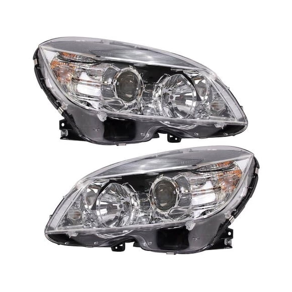 Juego de faros Marketplace Auto Parts C300 2008-2011 Halógeno