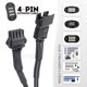 thumbnail image 3 of Cables de extensión SHINIGHT, 4 unidades, 1,19 m, para 5050 LED SMD RGB NEON, 3 of 5
