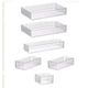 thumbnail image 1 of Organizador De Maquillaje, Cesta De Almacenamiento De Escritorio Acrílica Para Encimera De Tocador, 6 Piezas, 1 of 5