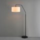 thumbnail image 5 of Lámpara de pie Globe Electric 165 cm negro mate con pantalla blanca, 5 of 7