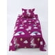 thumbnail image 3 of Sábanas infantiles 1 Plaza Diseño unicornio morado ultra suave, 3 of 6