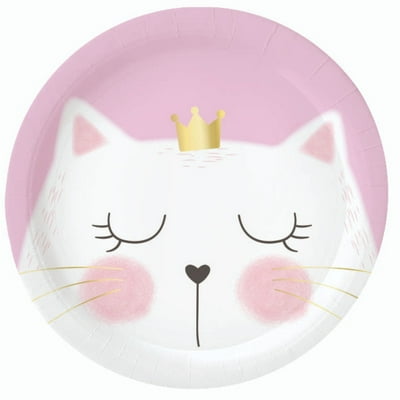 Plato Gato 23Cm 6 Unidades  Way To Celebrate