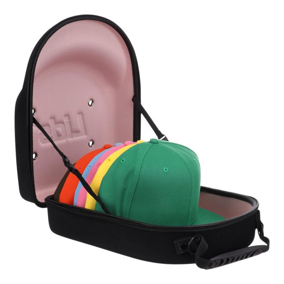 Funda de viaje para sombreros, tapas, equipaje, gorras de béisbol, color negro