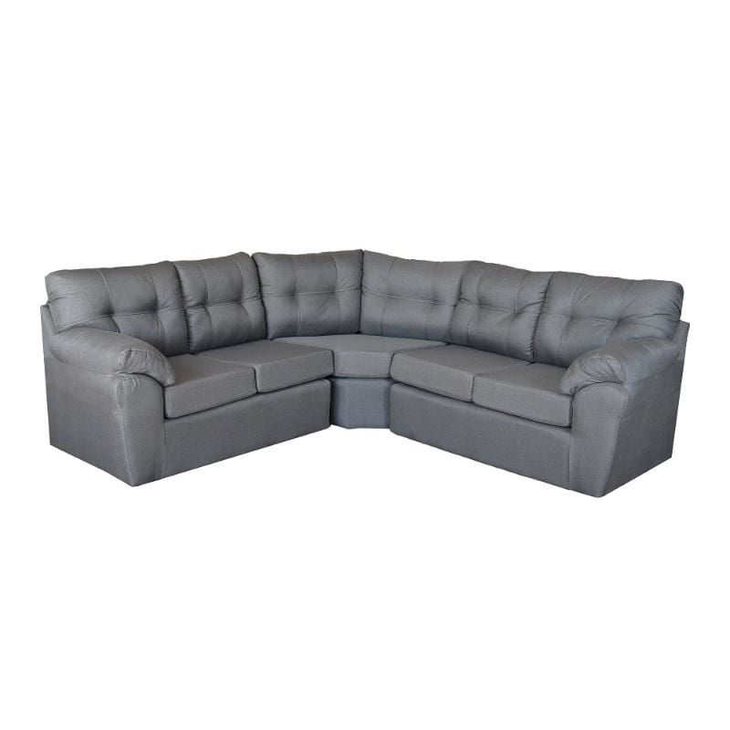 Kea - Sofá Seccional Paris 5 Cuerpos Tela Gris