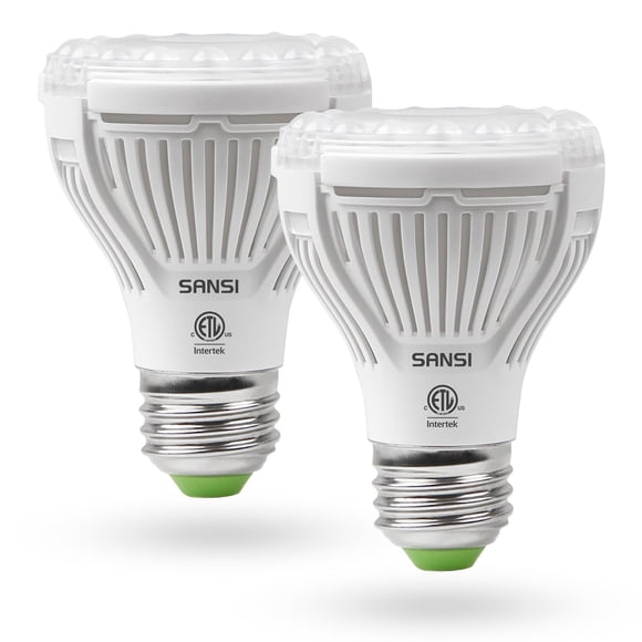 Bombilla LED de cultivo SANSI de espectro completo de 10 W (paquete de 2)