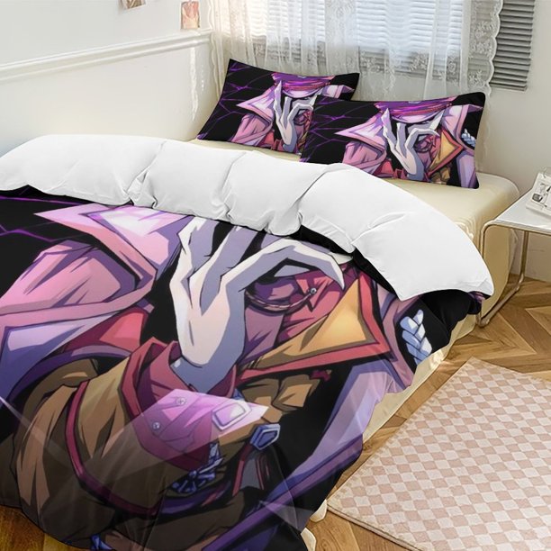 Overlord Anime Home Bed 3-piece Set Classic Japanese Anime Polyester Wash Student Dormitory Set