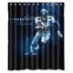 thumbnail image 1 of Cortina de ducha de los Denver Broncos, juego de cortina de baño con ganchos, tamaño 60 x 72 pulgadas, 1 of 3
