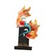 thumbnail image 4 of Escultura De Pez Koi, Artesanía Artística, Adorno De Escritorio Para Estantería, Armario, Dormitorio, Naranja Y Dorado, 4 of 5